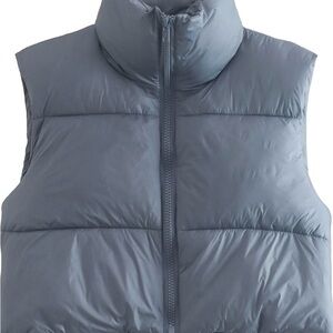 Cropped Puffer Vest